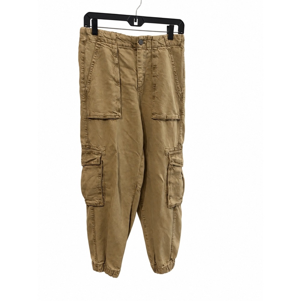 AllSaints Cargo Joggers Women 6 Khaki Brown EUC Lyocell Utility Pants